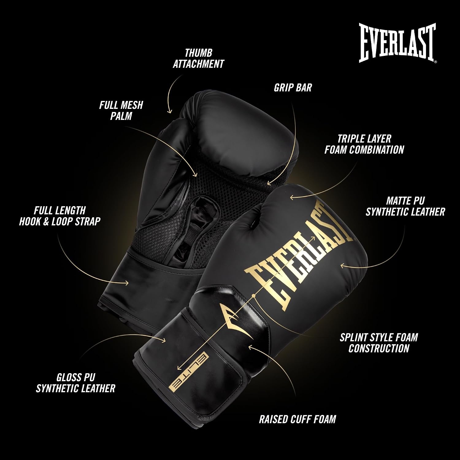 image:imageEverlast Elite 2 Boxing GlovesGold