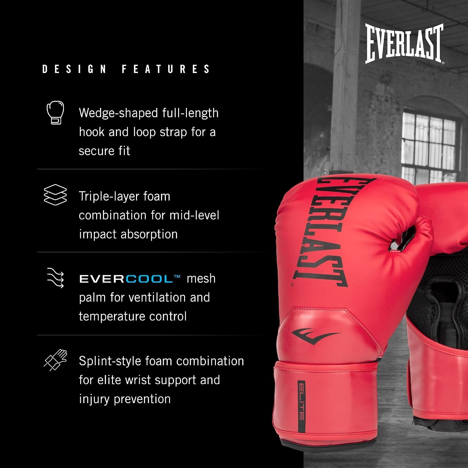 image:imageEverlast Elite 2 Boxing GlovesRed