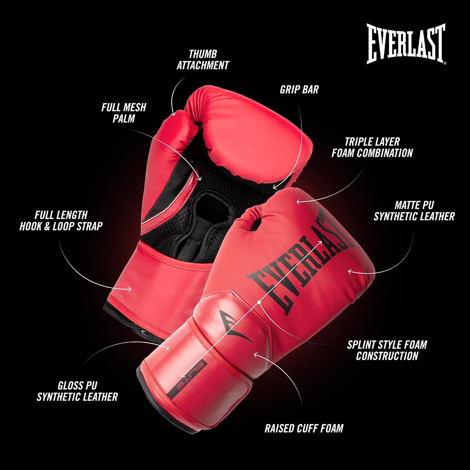 image:imageEverlast Elite 2 Boxing GlovesRed