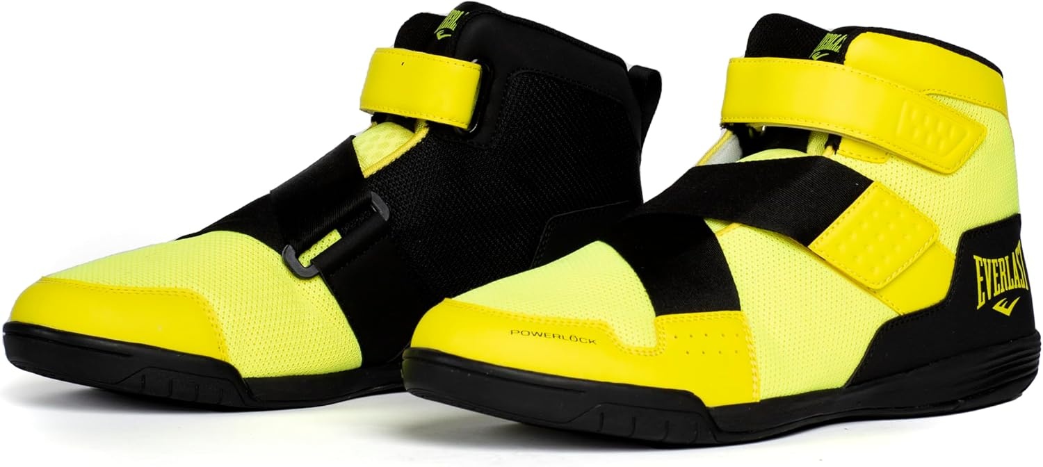 image:imageEverlast Powerlock XTrainer Boxing Shoes Boxing Training Shoes for Gym amp TrainingNeon Yellow