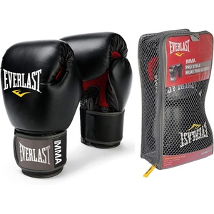 Everlast 12-Ounce Pro Style Muay Thai Gloves , Black